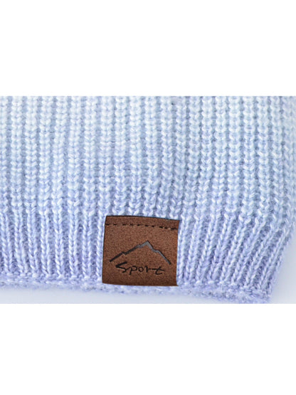 Bonnet tricoté dégradé décontracté pour femme, garde au chaud, hiver, AH1021