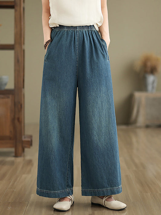 Pantalon large en denim ample pour femme AS1031