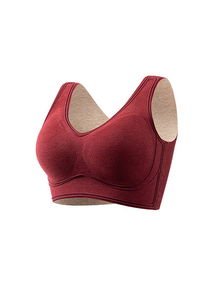 Women Seamless Spliced Warm With Breast Pads Base BA1050