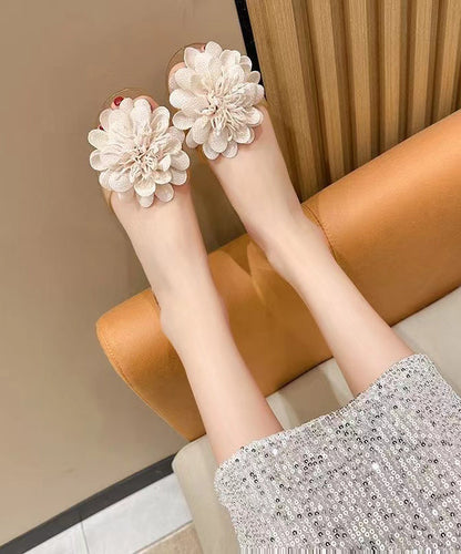 2024 Summer Floral Fish Mouth Flat and Comfortable Sandals AG1001