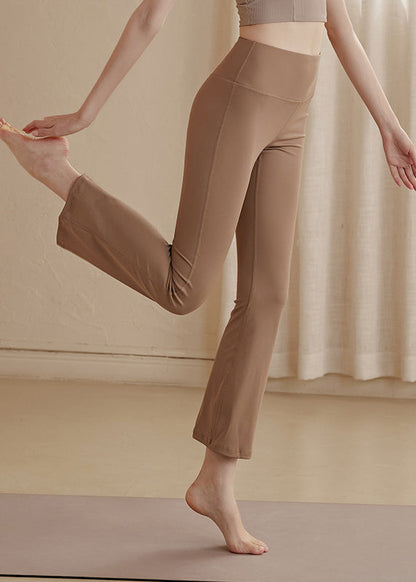 Chic Khaki Tummy Control High Waist Yoga Pants TH004