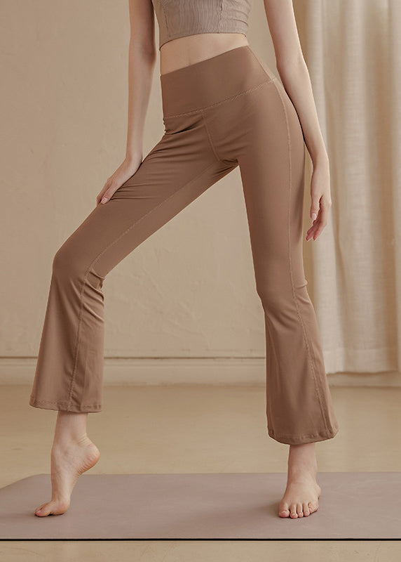 Chic Khaki Tummy Control High Waist Yoga Pants TH004