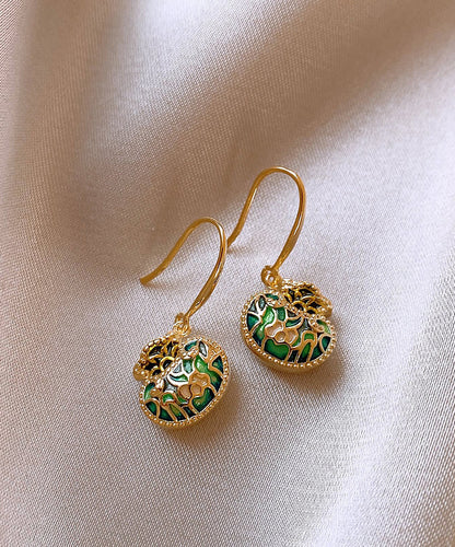 DIY Gold Copper Alloy Money Bag Tassel Drop Earrings QJ042