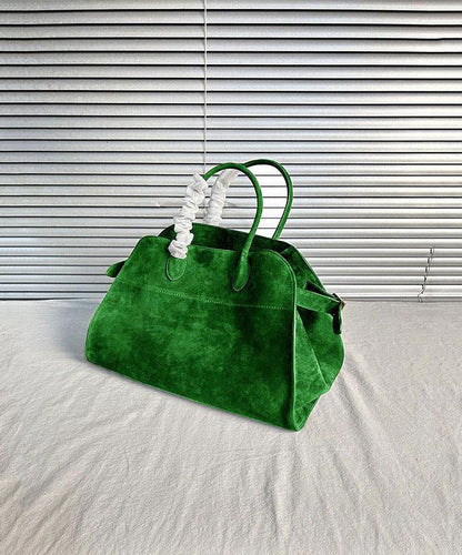 Fashion Green Large Capacity Suede Tote Handbag RB031