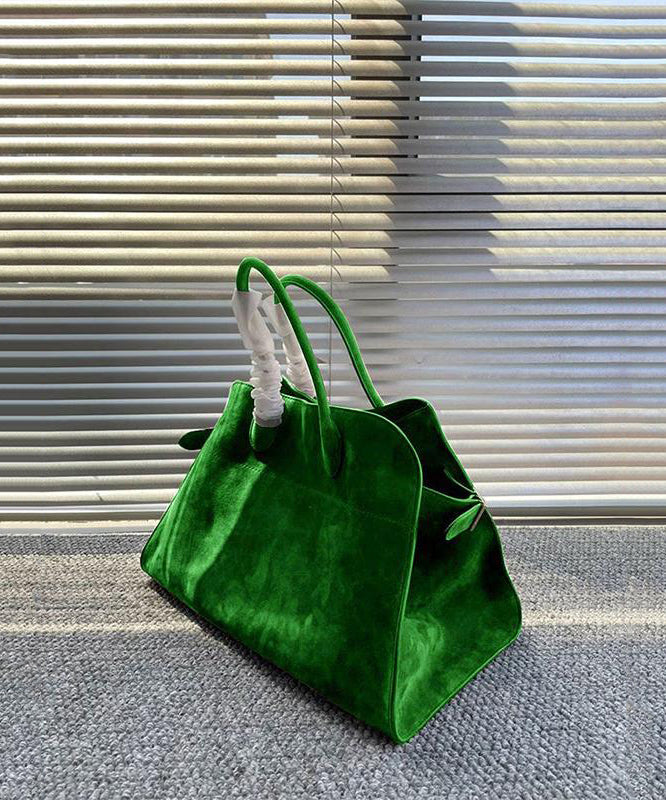 Fashion Green Large Capacity Suede Tote Handbag RB031