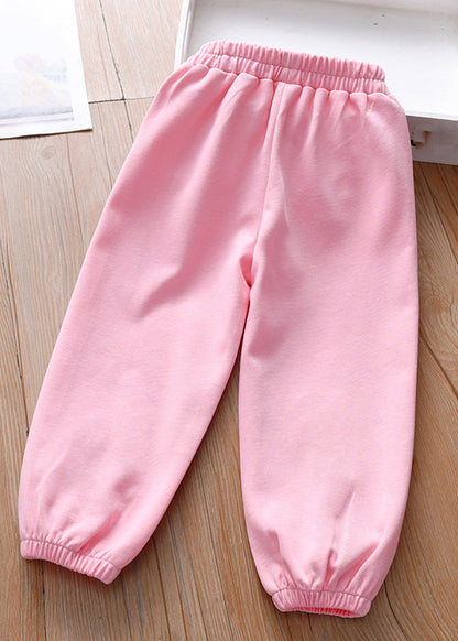 Lovely Pink Animal Print Girls Beam Pants TV020