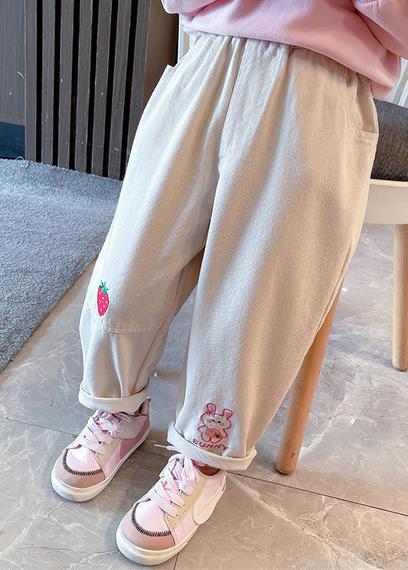 New Pink Patchwork Elastic Waist Girls Harem Pants TV012