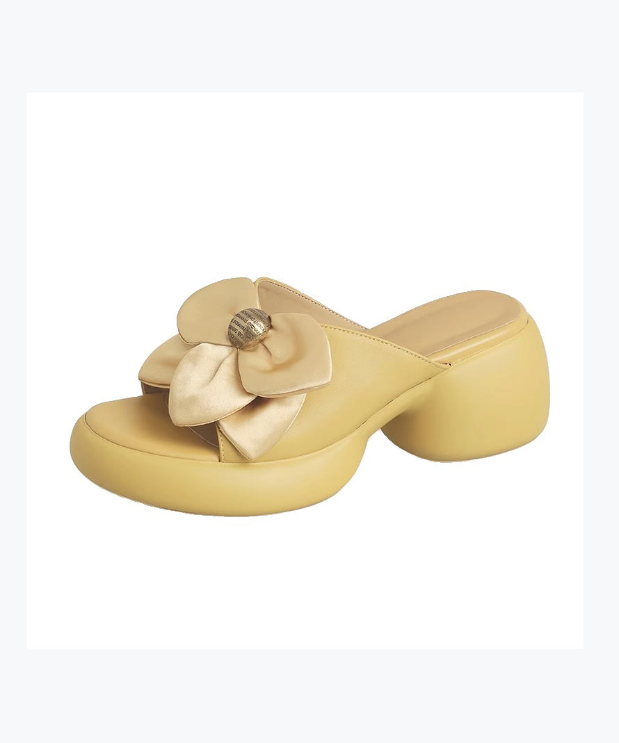 Yellow Boutique Vielseitige Sandalen mit Blockabsatz und Peep Toe, XC1014